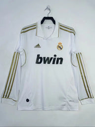 Real Madrid 2011/12 Vintage Retro Home Long Sleeve Jersey - Concept Kits