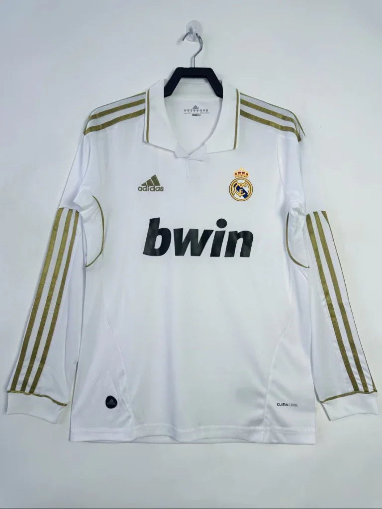 Real Madrid 2011/12 Vintage Retro Home Long Sleeve Jersey - Concept Kits