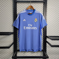 Real Madrid 2013/14 Vintage Retro Blue Away Jersey