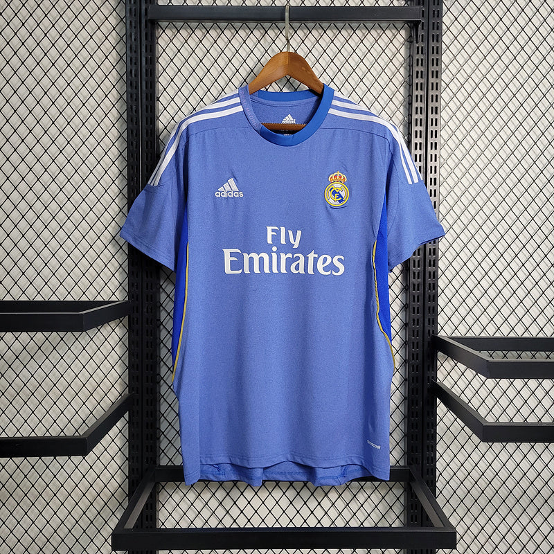 Real Madrid 2013/14 Vintage Retro Blue Away Jersey