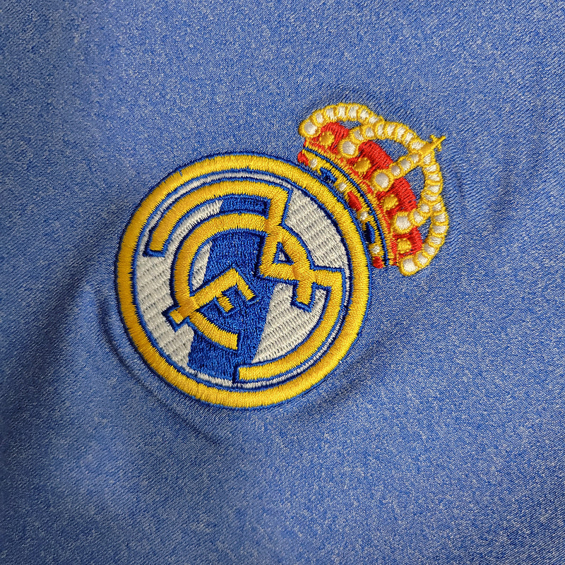Real Madrid 2013/14 Vintage Retro Blue Away Jersey