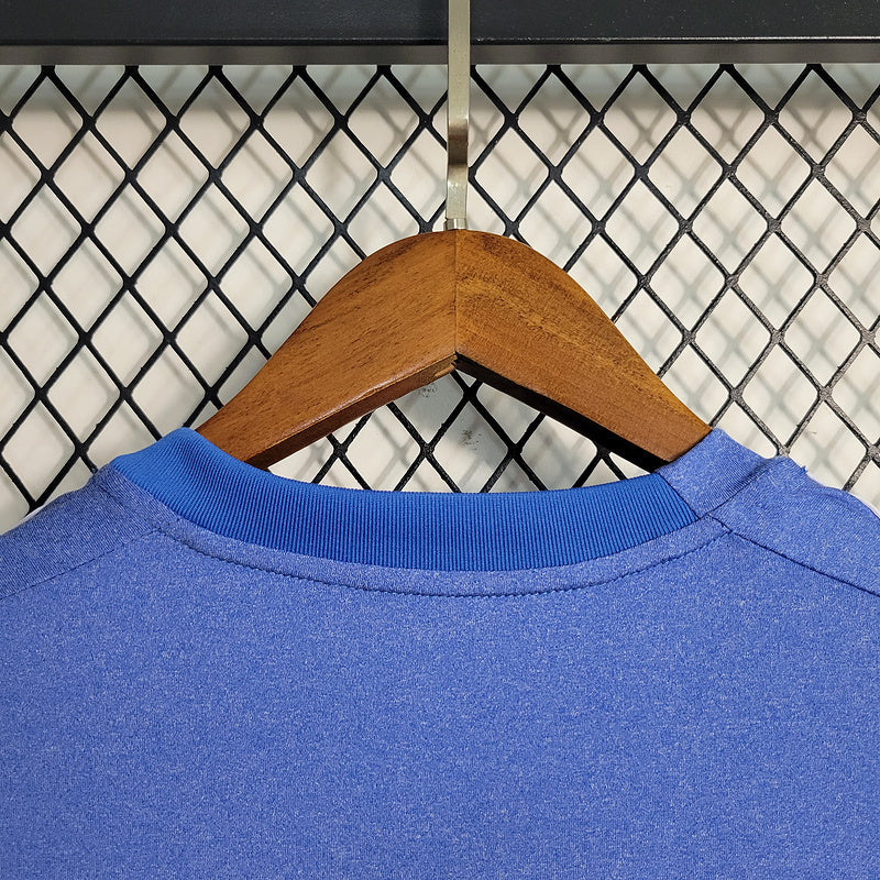 Real Madrid 2013/14 Vintage Retro Blue Away Jersey