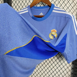 Real Madrid 2013/14 Vintage Retro Blue Away Jersey