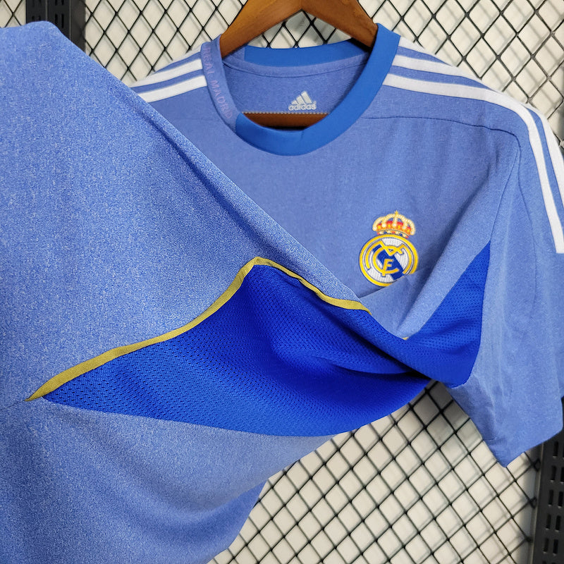 Real Madrid 2013/14 Vintage Retro Blue Away Jersey
