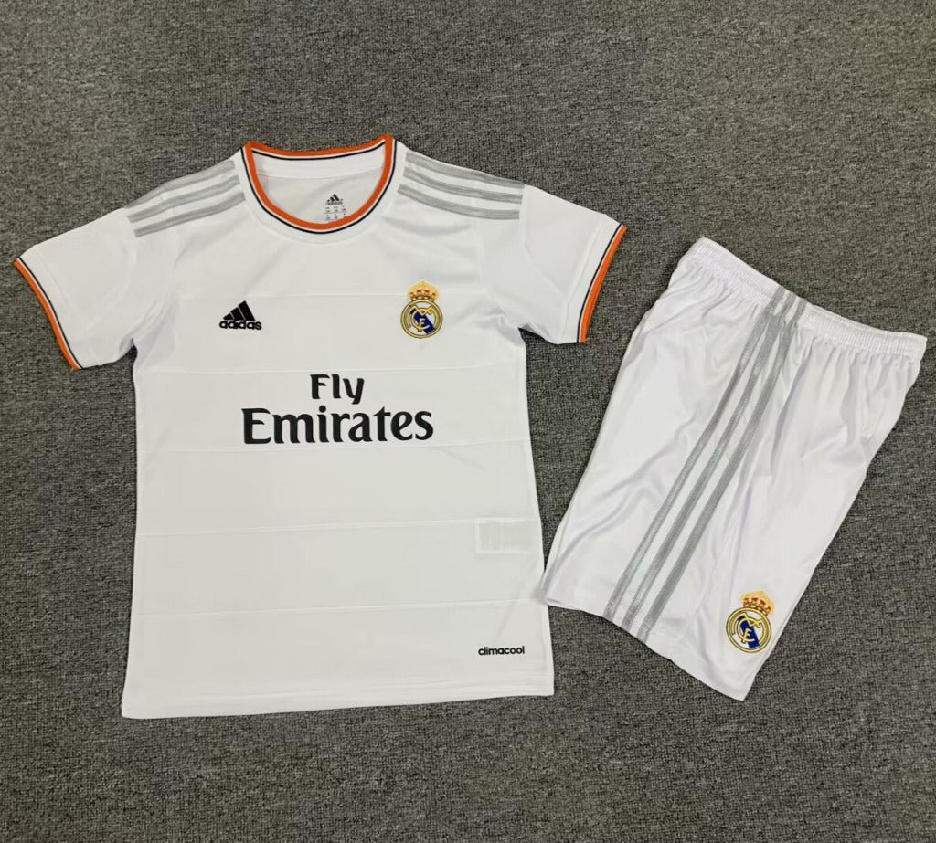 Real Madrid 2013/14 Vintage Retro Home Kids Jersey Set