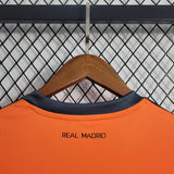 Real Madrid 2013/14 Vintage Retro Orange Second Away Long Sleeved Jersey