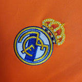 Real Madrid 2013/14 Vintage Retro Orange Second Away Long Sleeved Jersey