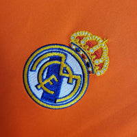 Real Madrid 2013/14 Vintage Retro Orange Second Away Long Sleeved Jersey