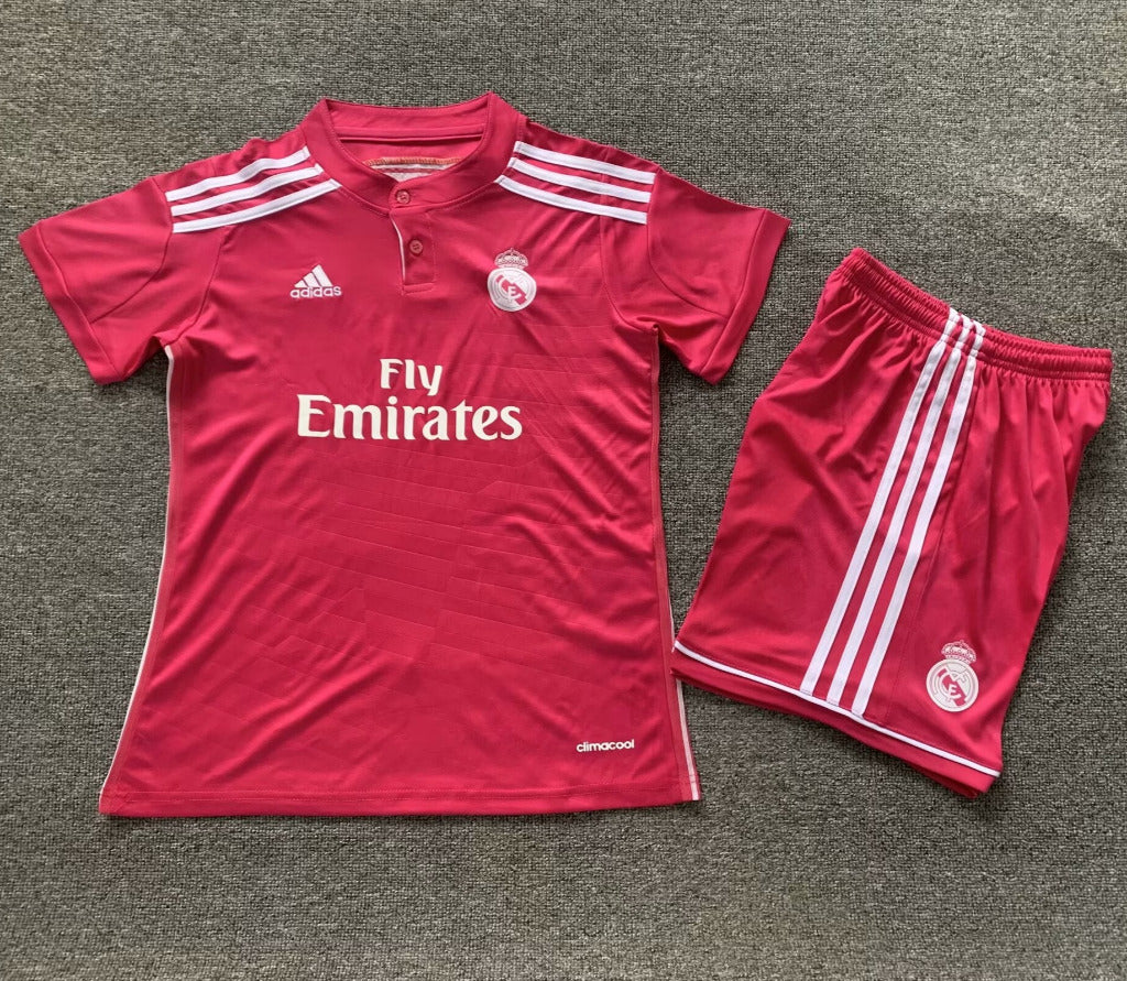 Real Madrid 2014/15 Vintage Retro Away Kids Jersey Set