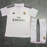 Real Madrid 2014/15 Vintage Retro Home Kids Jersey Set