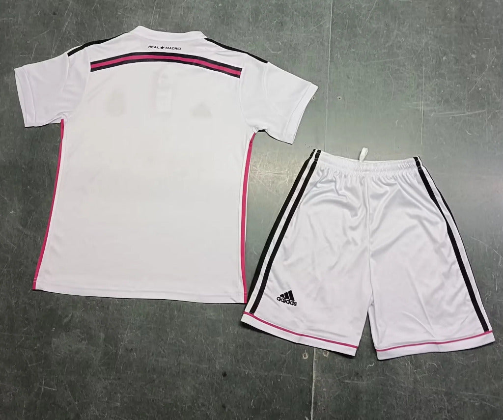 Real Madrid 2014/15 Vintage Retro Home Kids Jersey Set