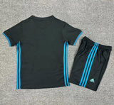 Real Madrid 2016/17 Vintage Retro Black Away Kids Jersey Set