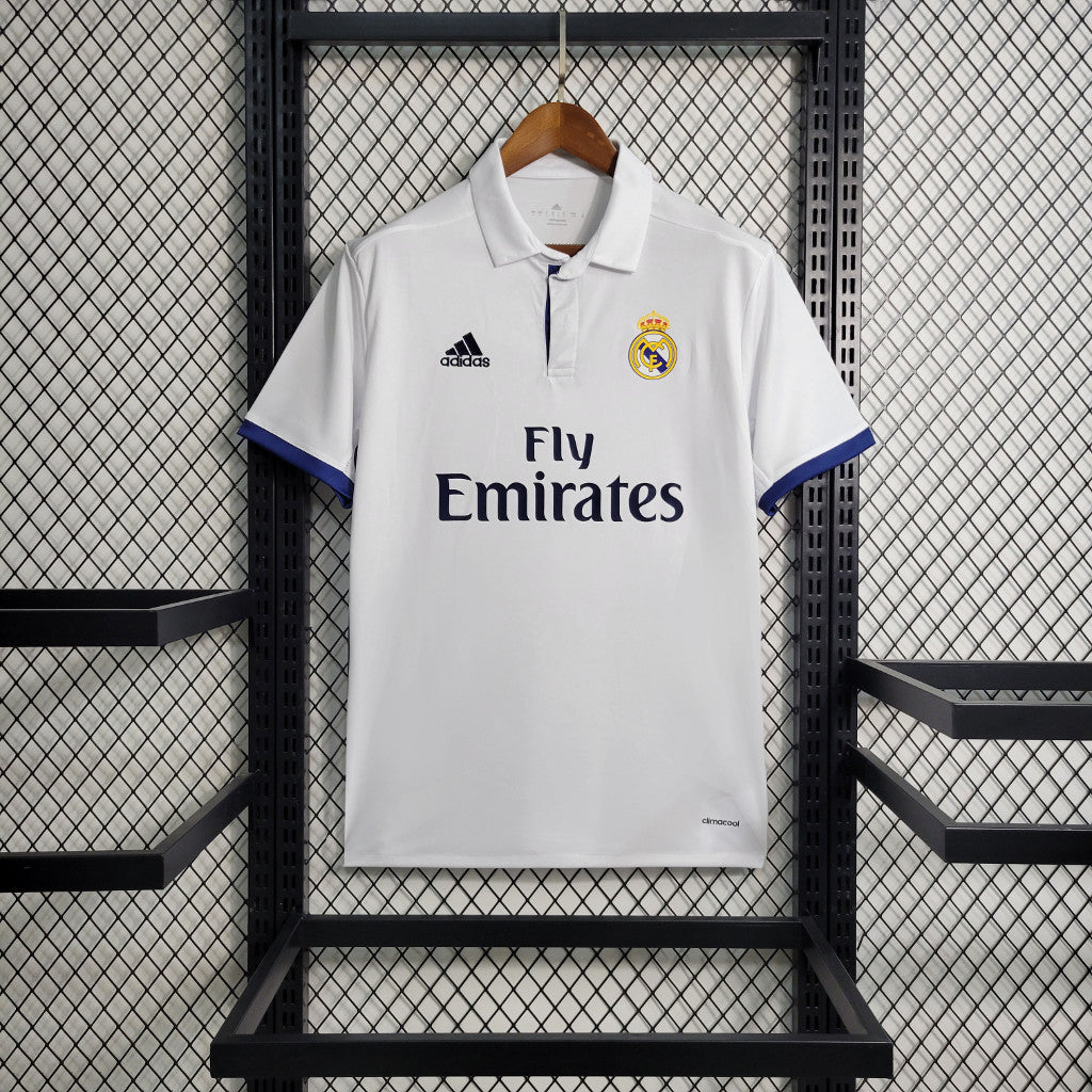 Real Madrid 2016/17 Vintage Retro White/Purple Home Jersey