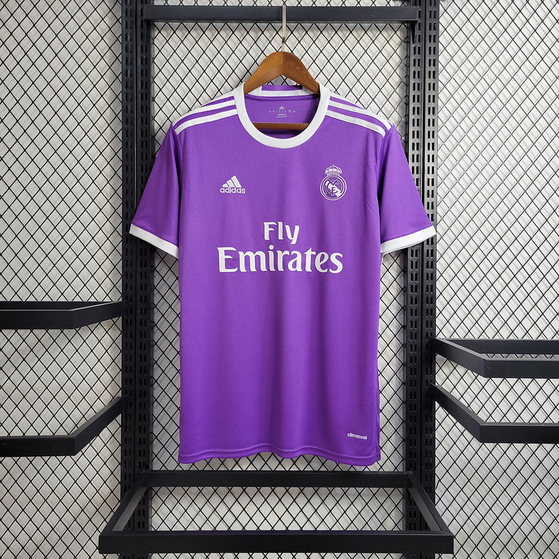 Real Madrid 2017/18 Vintage Retro Purple Away Jersey
