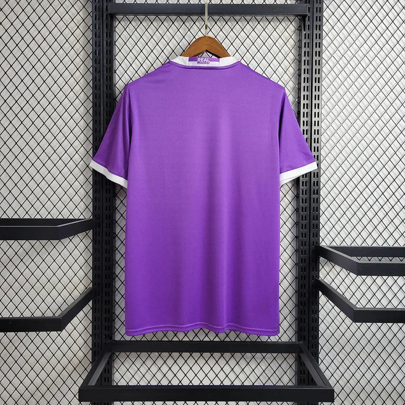 Real Madrid 2017/18 Vintage Retro Purple Away Jersey