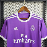Real Madrid 2017/18 Vintage Retro Purple Away Jersey