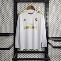 Real Madrid 2019/20 Vintage Retro Home Stadium Long Sleeve Jersey