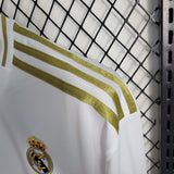 Real Madrid 2019/20 Vintage Retro Home Stadium Long Sleeve Jersey