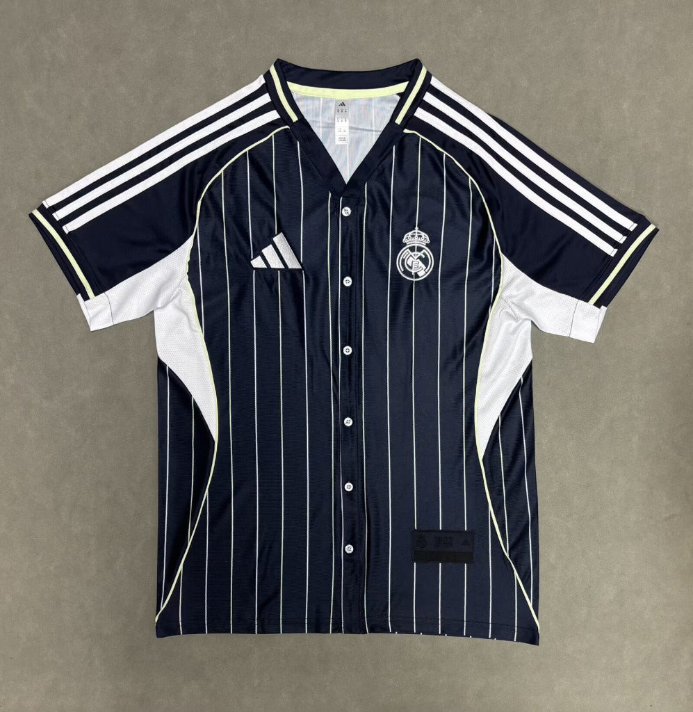 Real Madrid 25/26 Black Baseball Jersey