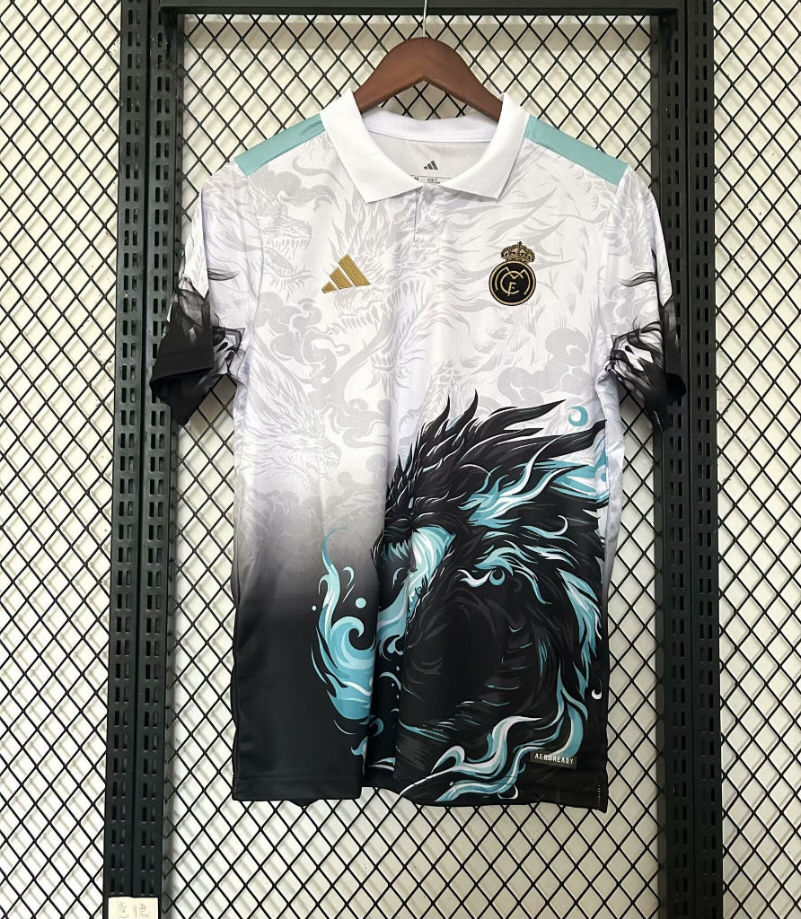 Real Madrid 25/26 Black Dragon Special Polo Jersey - Concept Kits