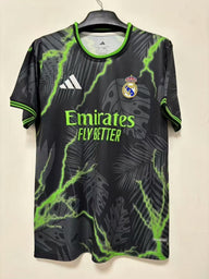 Real Madrid 25/26 Black/Green Leaf Prematch Jersey