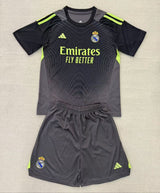 Real Madrid 25/26 Black Kids Goalkeeper Kit - Concept Kits