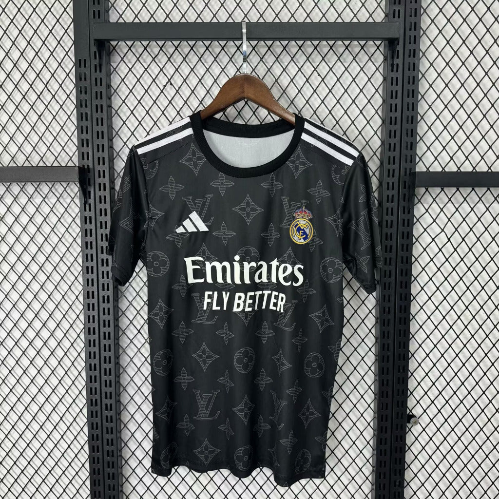 Real Madrid 25/26 Black Louis Vuitton Special Jersey - Concept Kits