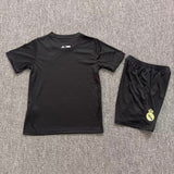 Real Madrid 25/26 Black Pre-Match Kids Jersey Set