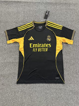 Real Madrid 25/26 Black/Yellow Away Jersey