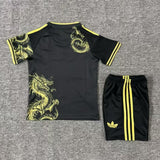 Real Madrid 25/26 Black/Yellow Special Edition Kids Jersey Set