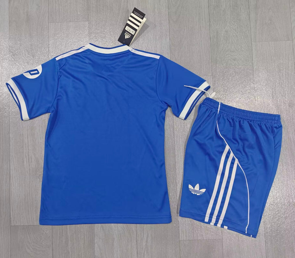 Real Madrid 25/26 Blue Away Kids Jersey Set