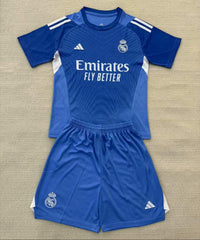 Real Madrid 25/26 Blue Home Goalkeeper Kids Kit - Concept Kits