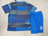 Real Madrid 25/26 Blue Pre-Match Kids Jersey Set