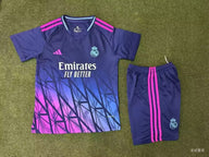 Real Madrid 25/26 Blue/Purple Kids Jersey Set