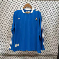 Real Madrid 25/26 Blue Retro Third Long Sleeve Jersey