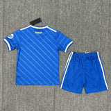 Real Madrid 25/26 Blue Third Away Kids Jersey Set