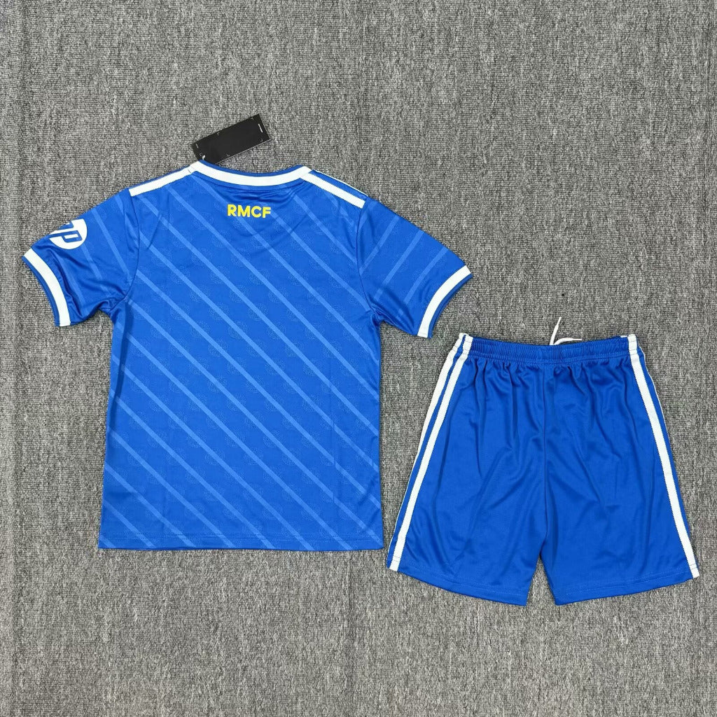 Real Madrid 25/26 Blue Third Away Kids Jersey Set