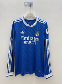 Real Madrid 25/26 Blue Third Away Long Sleeve Player Version Jersey