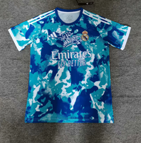 Real Madrid 25/26 Blue Watercolor Special Edition Jersey - Concept Kits