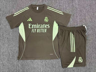 Real Madrid 25/26 Brown/Green Kids Jersey Set