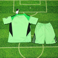 Real Madrid 25/26 Green Goalkeeper Kids Jersey Set