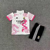 Real Madrid 25/26 Pink Dragon Special Kids Jersey Set