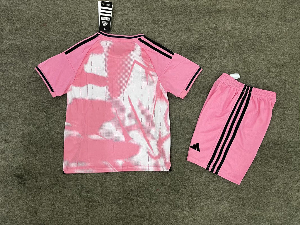 Real Madrid 25/26 Pink Per-Match Kids Jersey Set