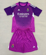 Real Madrid 25/26 Purple Home Goalkeeper Kids Kit - Concept Kits
