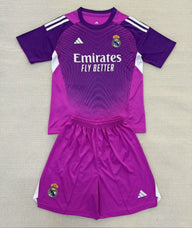 Real Madrid 25/26 Purple Home Goalkeeper Kids Kit - Concept Kits