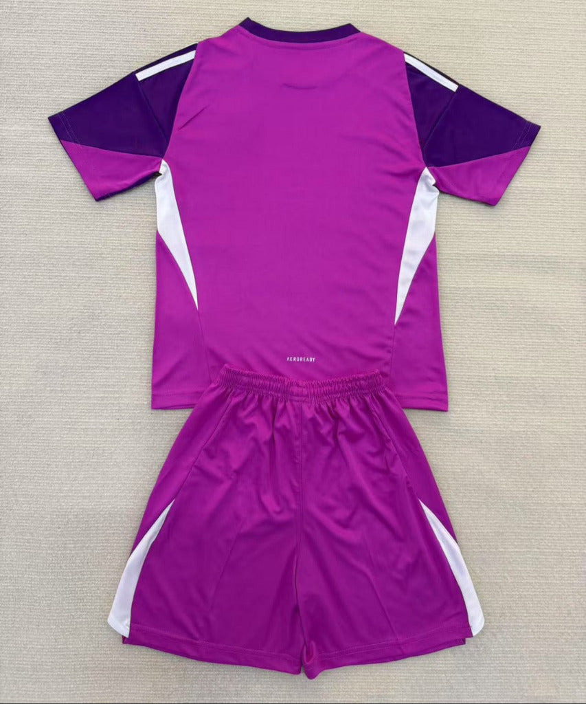 Real Madrid 25/26 Purple Home Goalkeeper Kids Kit - Concept Kits