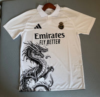 Real Madrid 25/26 White/Black Dragon Jersey - Concept Kits