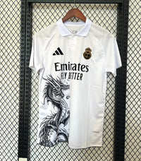 Real Madrid 25/26 White/Black Dragon Jersey - Concept Kits