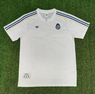 Real Madrid 25/26 White/Blue/Yellow Retro Style Jersey