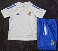 Real Madrid 25/26 White Champions League Training Kids Kit